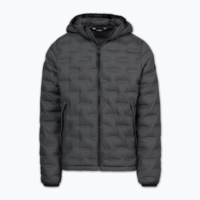 Geacă de iarnă pentru bărbați Pitbull Camino Quilted Hooded graphite 4