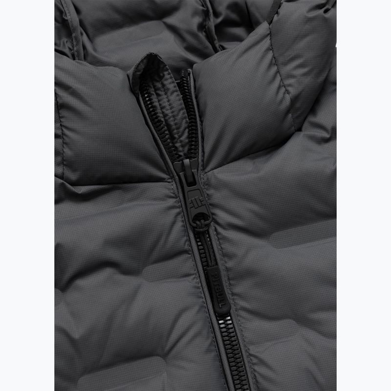 Geacă de iarnă pentru bărbați Pitbull Camino Quilted Hooded graphite 6