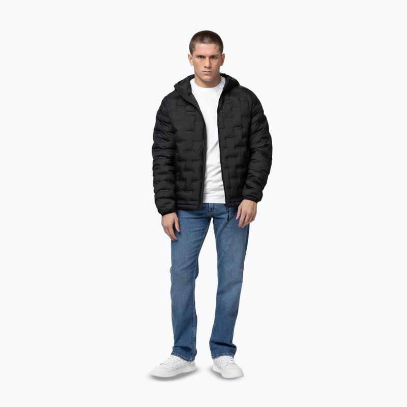 Geacă de iarnă pentru bărbați Pitbull Camino Quilted Hooded black 2