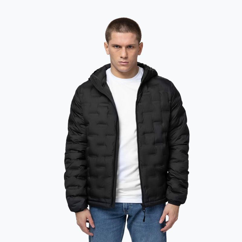 Geacă de iarnă pentru bărbați Pitbull Camino Quilted Hooded black 4
