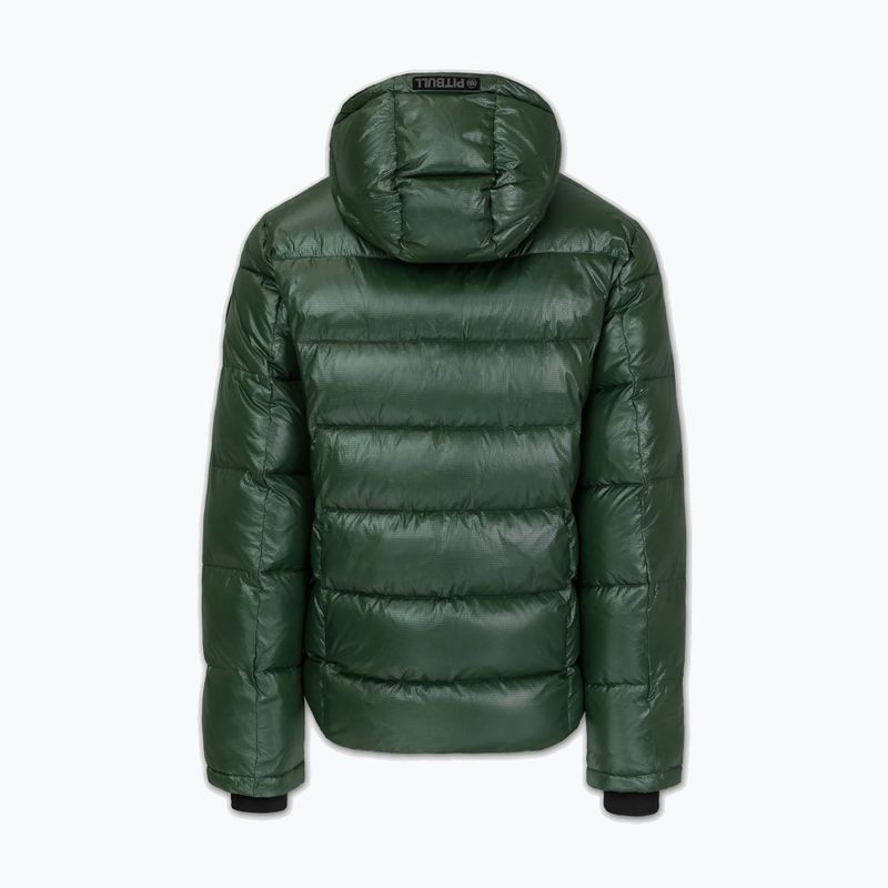 Geacă de iarnă pentru bărbați Pitbull Pepperwood Ribstop Padded Hooded black/green 6