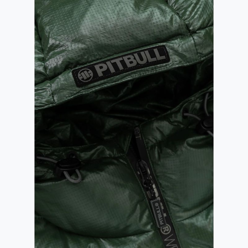 Geacă de iarnă pentru bărbați Pitbull Pepperwood Ribstop Padded Hooded black/green 9