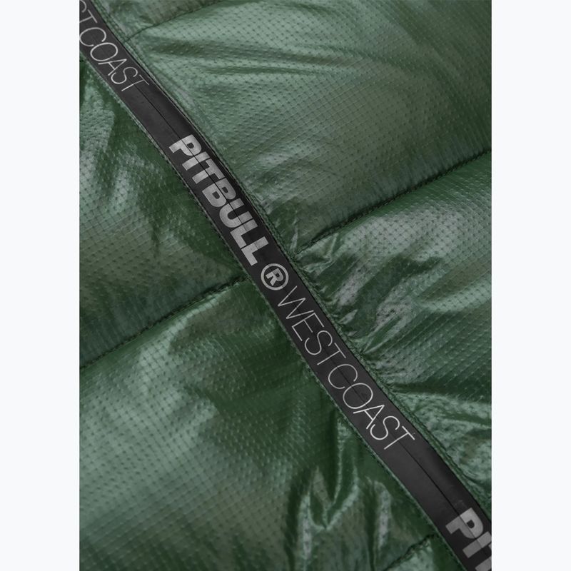 Geacă de iarnă pentru bărbați Pitbull Pepperwood Ribstop Padded Hooded black/green 11