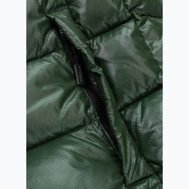 Geacă de iarnă pentru bărbați Pitbull Pepperwood Ribstop Padded Hooded black/green 13