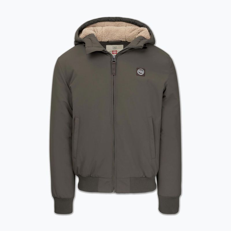 Geacă de iarnă pentru bărbați Pitbull Elkwood 3 Sherpa Hooded taupe 5