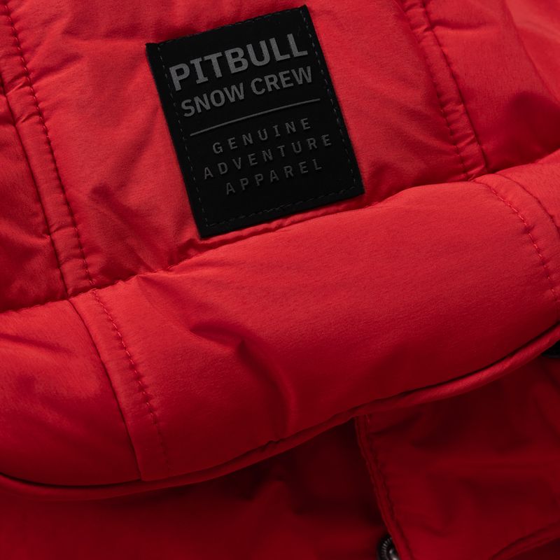 Geacă de iarnă pentru bărbați Pitbull Piedmont Quilted Hooded fluo/red 6