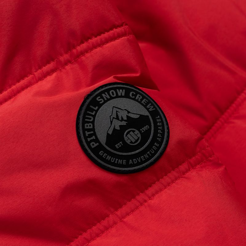 Geacă de iarnă pentru bărbați Pitbull Piedmont Quilted Hooded fluo/red 7