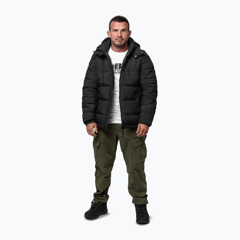 Geacă de iarnă pentru bărbați Pitbull Piedmont Quilted Hooded black 2