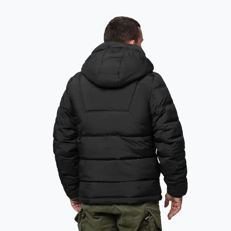 Geacă de iarnă pentru bărbați Pitbull Piedmont Quilted Hooded black 3