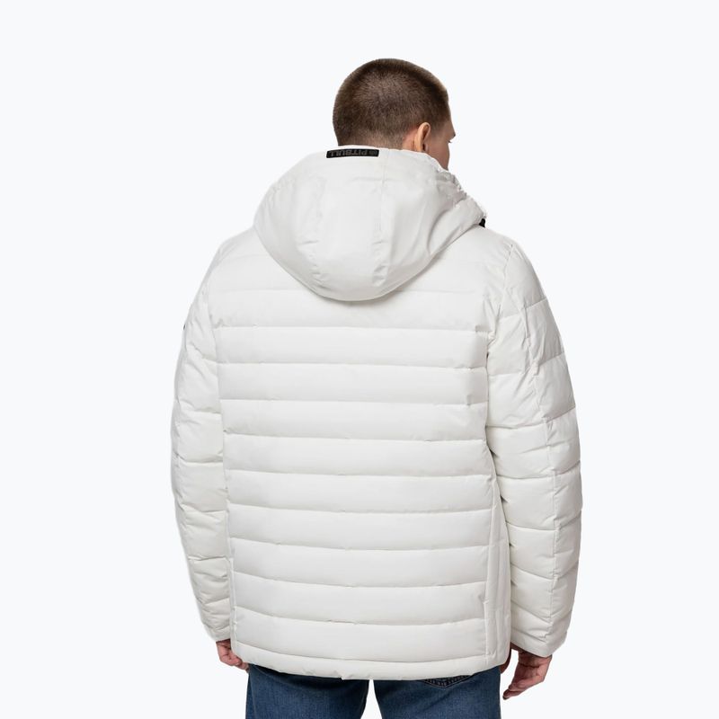 Geacă de iarnă pentru bărbați Pitbull Crestline Padded Hooded off white 3