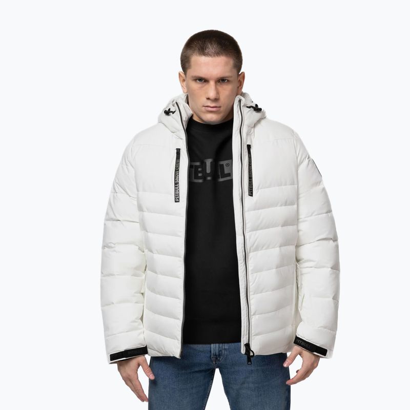 Geacă de iarnă pentru bărbați Pitbull Crestline Padded Hooded off white 5