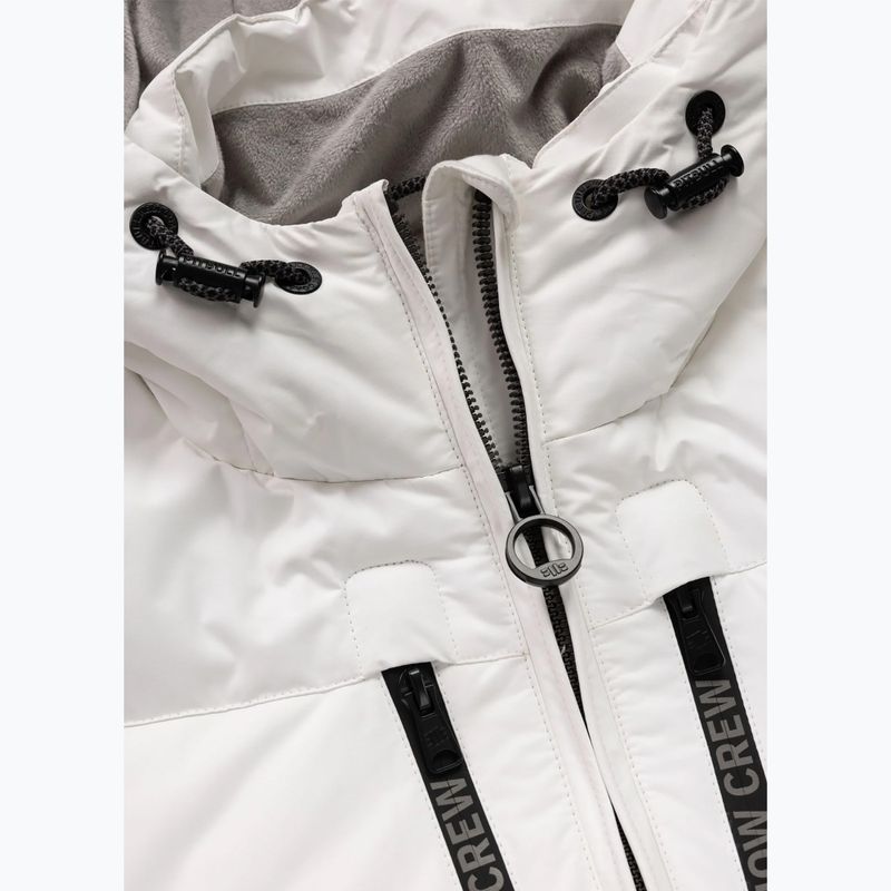 Geacă de iarnă pentru bărbați Pitbull Crestline Padded Hooded off white 8