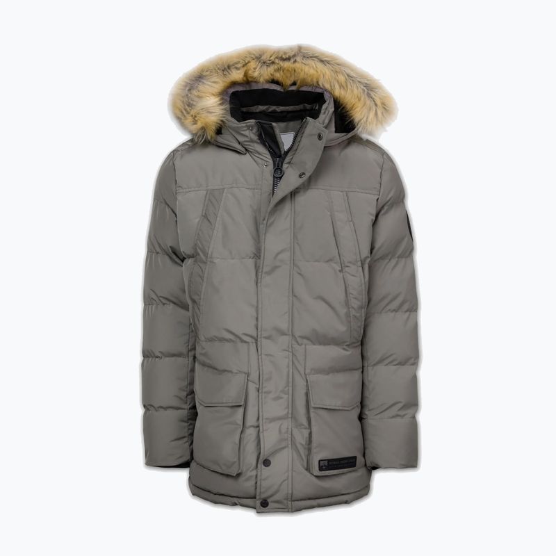 Geacă de iarnă pentru bărbați Pitbull Forest Hooded Parka taupe 5