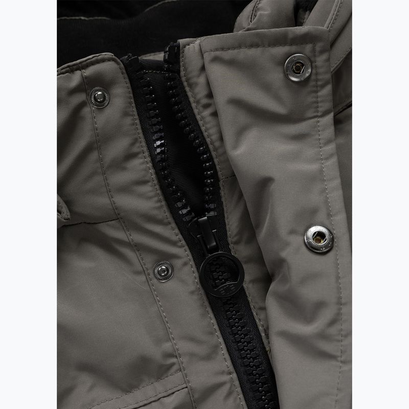 Geacă de iarnă pentru bărbați Pitbull Forest Hooded Parka taupe 7