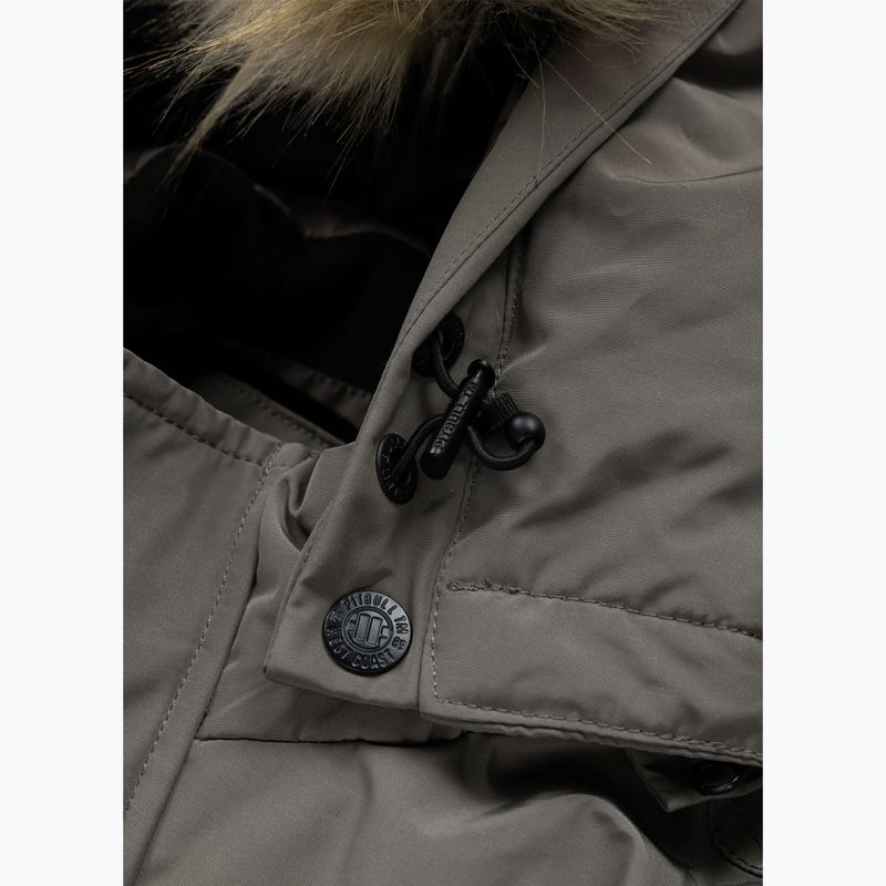Geacă de iarnă pentru bărbați Pitbull Forest Hooded Parka taupe 8