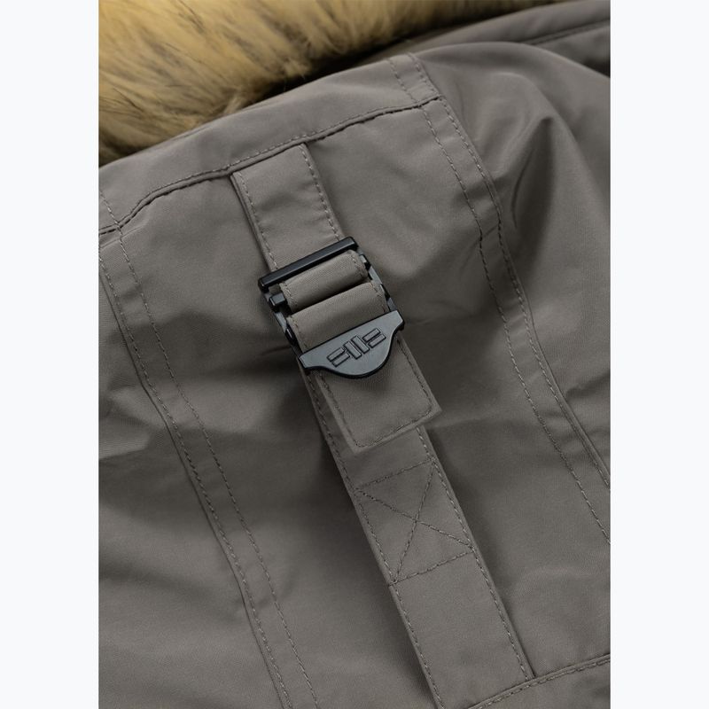 Geacă de iarnă pentru bărbați Pitbull Forest Hooded Parka taupe 10