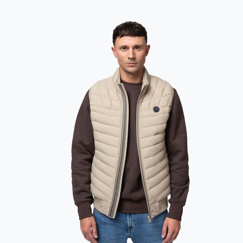 Vestă pentru bărbați Pitbull Naylor Padded pale sand 5