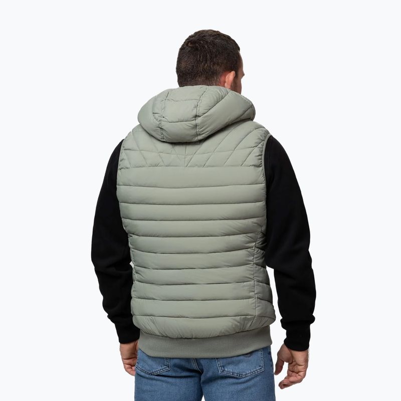Vestă pentru bărbați Pitbull Naylor Padded Hooded dusty salvia 4