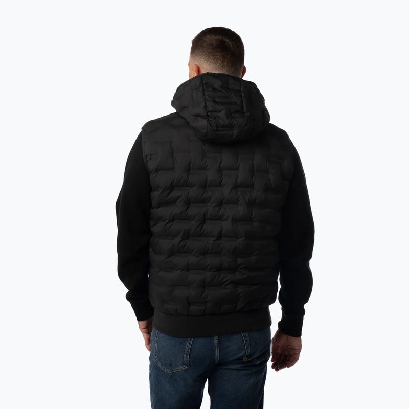 Vestă pentru bărbați Pitbull Fisk Quilted Hooded black 3