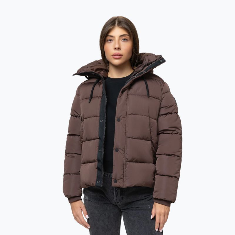 Geacă de iarnă pentru femei Pitbull Amalia Padded Hooded dark chocolate 4