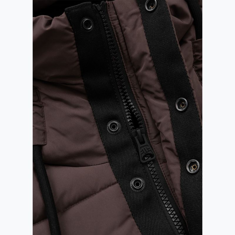 Geacă de iarnă pentru femei Pitbull Amalia Padded Hooded dark chocolate 8