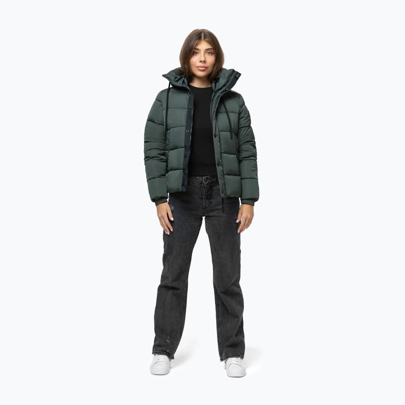 Geacă de iarnă pentru femei Pitbull Amalia Padded Hooded dark green 2