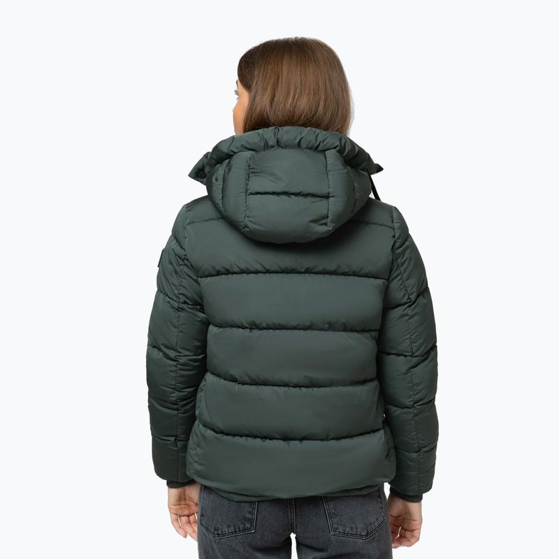 Geacă de iarnă pentru femei Pitbull Amalia Padded Hooded dark green 3