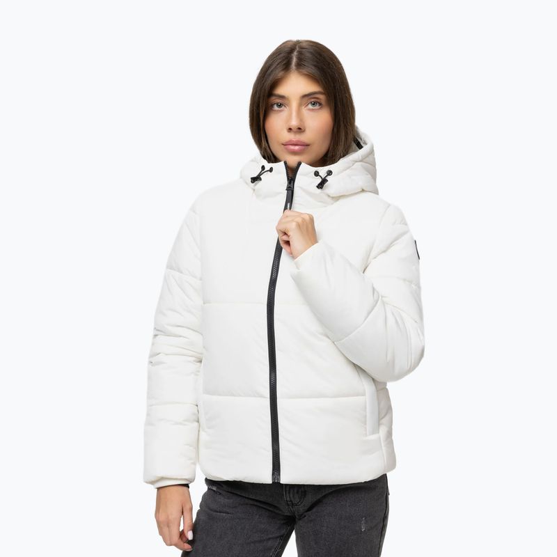 Geacă de iarnă pentru femei Pitbull Vista Quilted Hooded off white