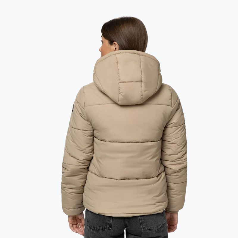 Geacă de iarnă pentru femei Pitbull Vista Quilted Hooded dark sand 3