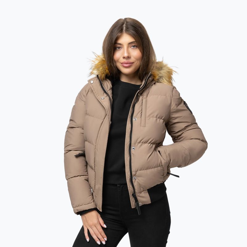 Geacă de iarnă pentru femei Pitbull Azalea Quilted Hooded dark san 4
