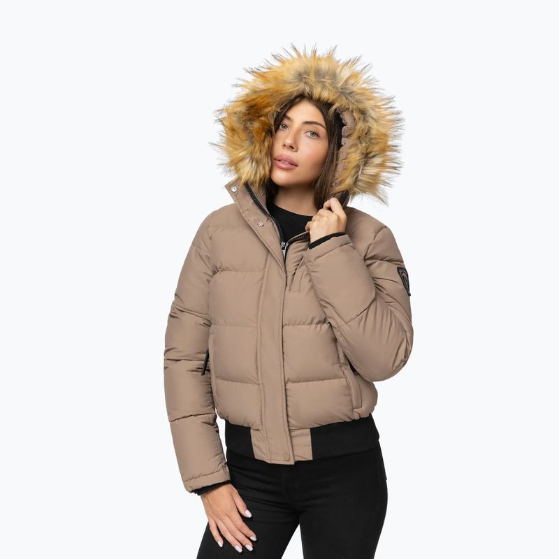 Geacă de iarnă pentru femei Pitbull Azalea Quilted Hooded dark san 5