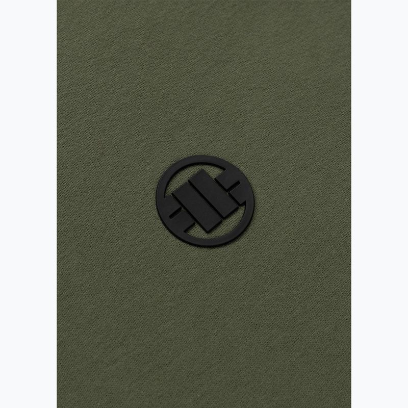 Bluză pentru bărbați Pitbull Small Logo Crewneck olive 4