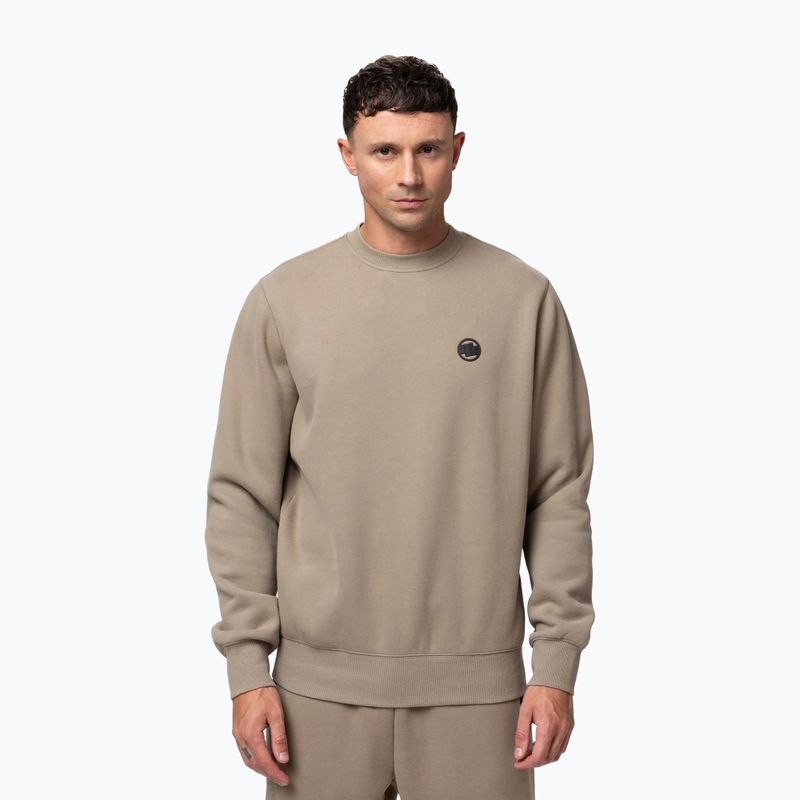 Bluză pentru bărbați Pitbull Small Logo Crewneck pale sand
