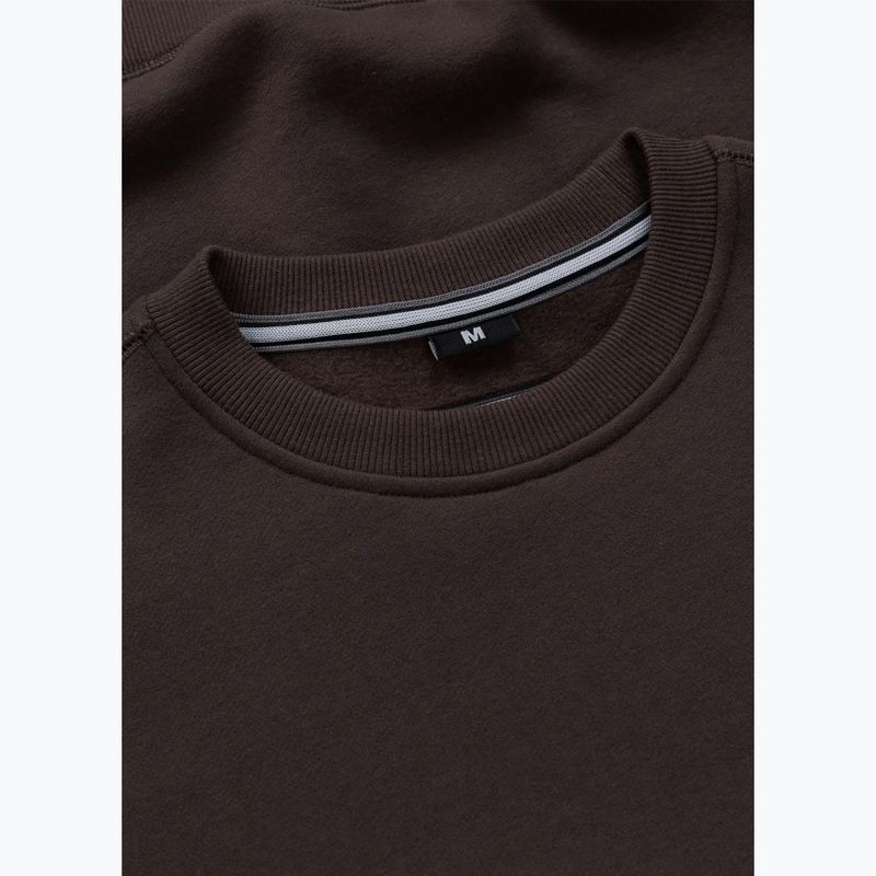 Bluză pentru bărbați Pitbull Small Logo Crewneck dark chocolate 6