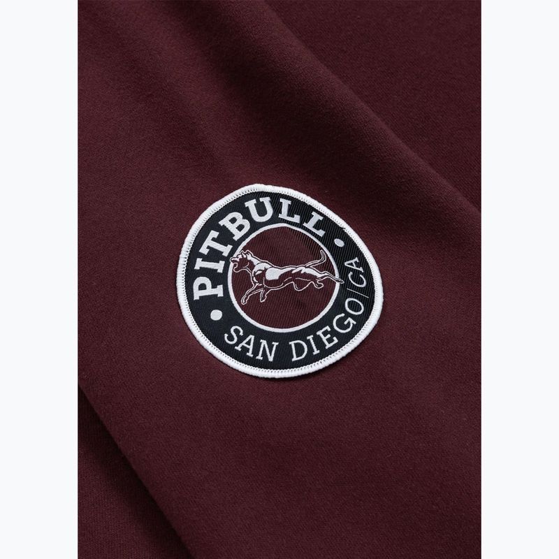 Bluză pentru bărbați Pitbull Norton Crewneck dark burgundy 9