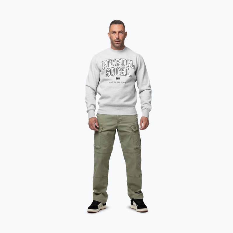 Bluză pentru bărbați Pitbull So Cal Crewneck grey/melange 2
