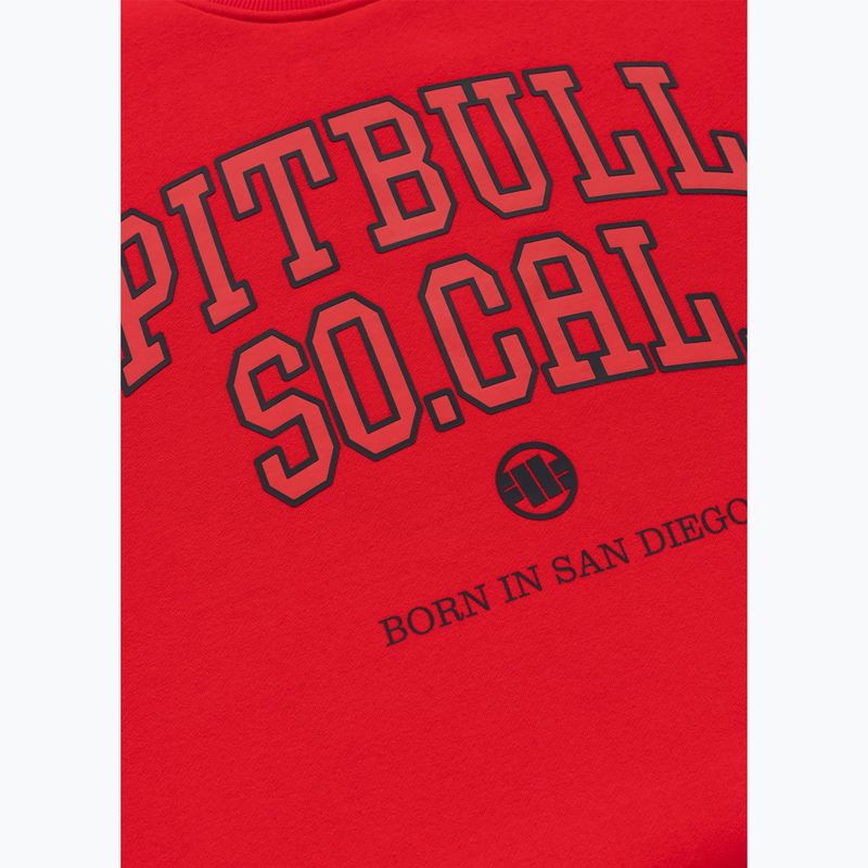 Bluză pentru bărbați Pitbull So Cal Crewneck fluo/red 7
