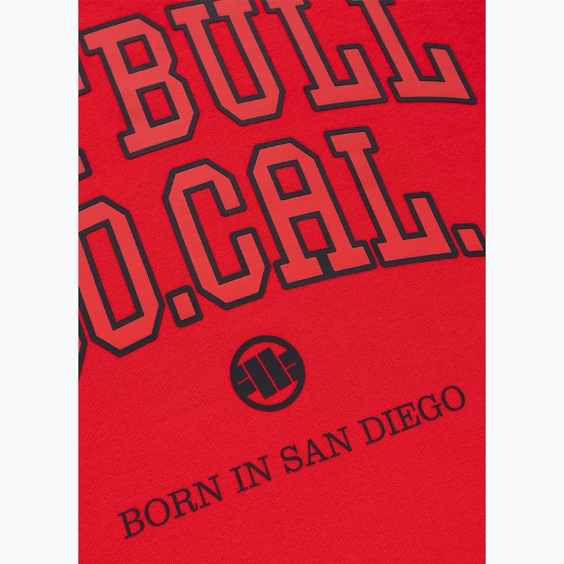 Bluză pentru bărbați Pitbull So Cal Crewneck fluo/red 8