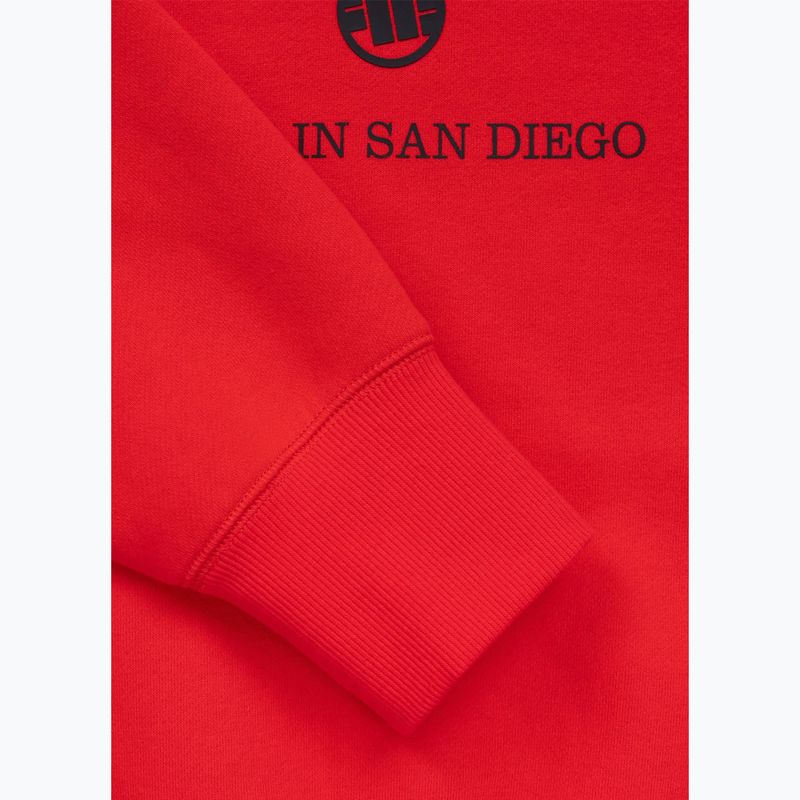 Bluză pentru bărbați Pitbull So Cal Crewneck fluo/red 9