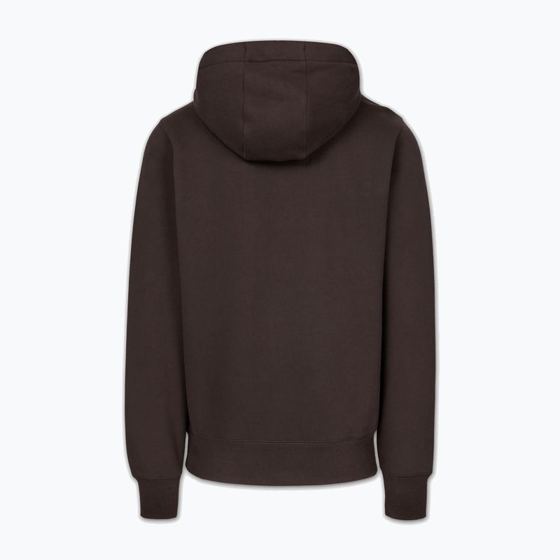 Bluză pentru bărbați Pitbull Small Logo Hooded dark chocolate 2