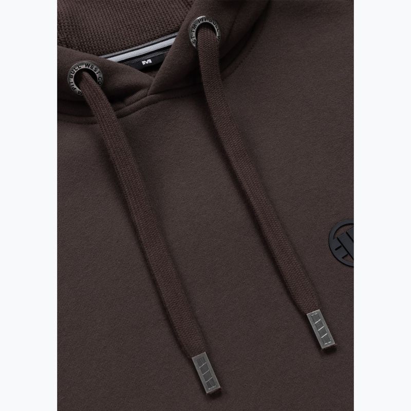 Bluză pentru bărbați Pitbull Small Logo Hooded dark chocolate 3