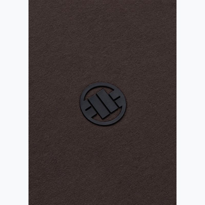 Bluză pentru bărbați Pitbull Small Logo Hooded dark chocolate 4