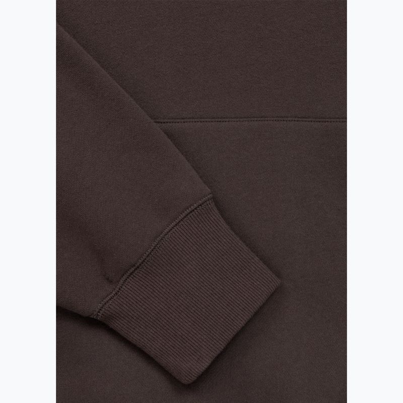 Bluză pentru bărbați Pitbull Small Logo Hooded dark chocolate 5