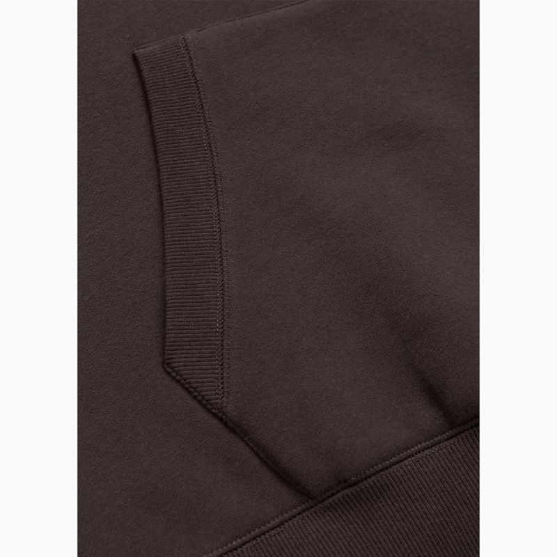 Bluză pentru bărbați Pitbull Small Logo Hooded dark chocolate 6
