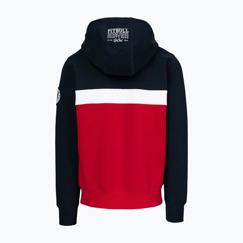 Bluză pentru bărbați Pitbull Gibson Hooded dark navy/red 5