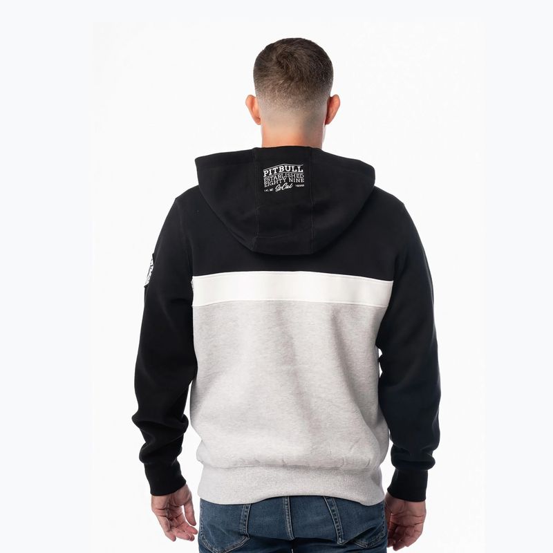 Bluză pentru bărbați Pitbull Gibson Hooded black/grey melange 3