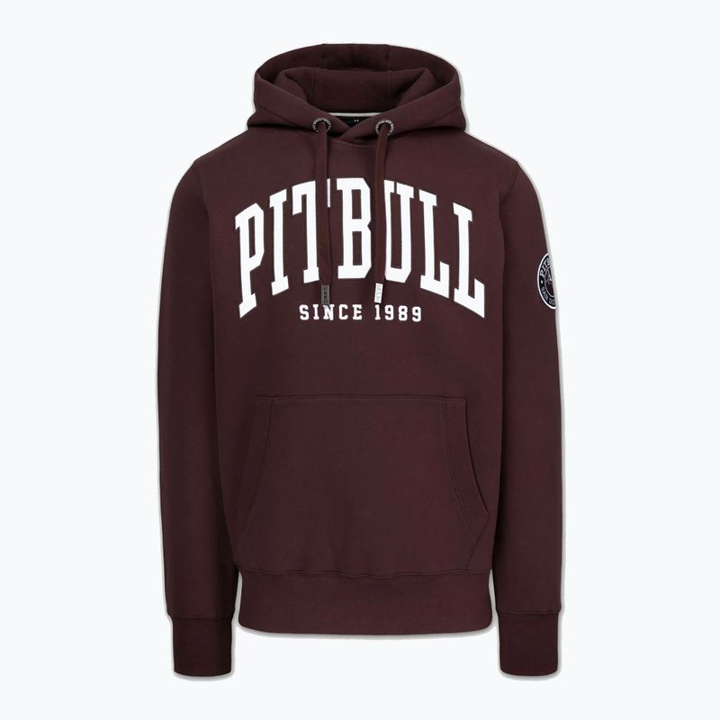 Bluză pentru bărbați Pitbull Norton Hooded dark burgundy 4