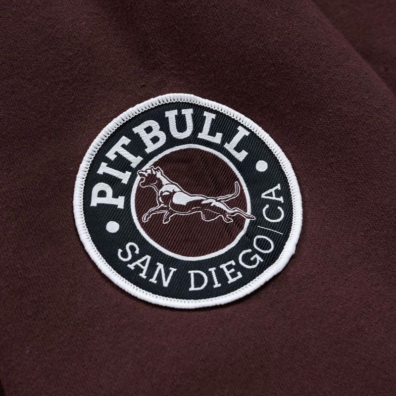 Bluză pentru bărbați Pitbull Norton Hooded dark burgundy 10