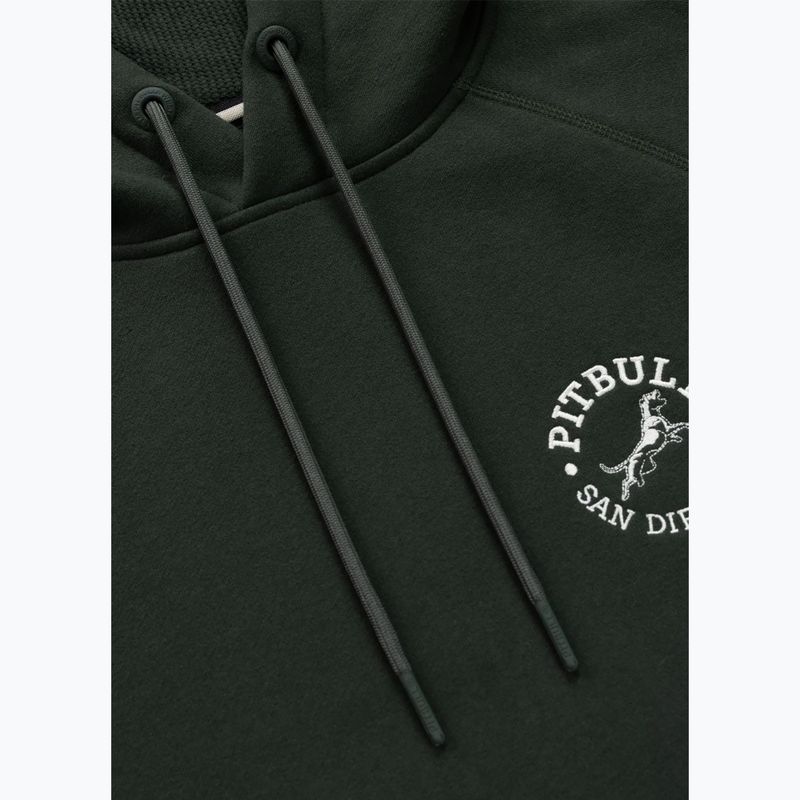 Bluză pentru bărbați Pitbull San Diego Ca Hooded dark green 6