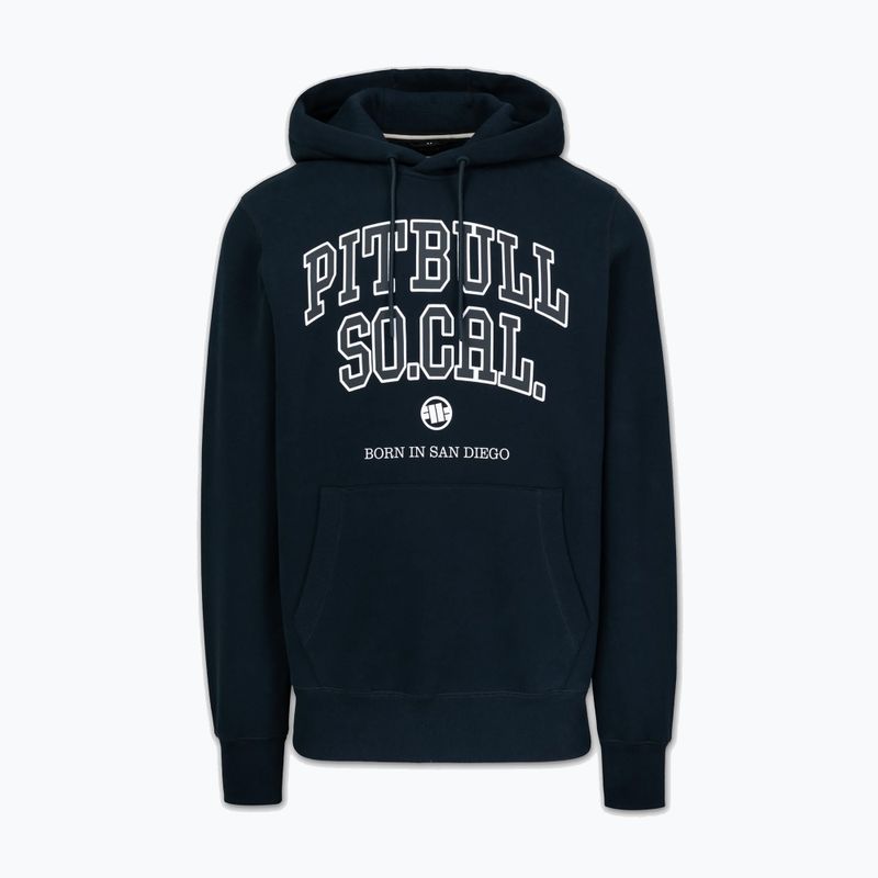 Bluză pentru bărbați Pitbull So Cal Hooded dark navy/red 4